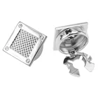 Custom fashion sliver shirt button cover for men