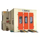 Energy-saving water curtain powder coating bake oven car paint spray curing booth