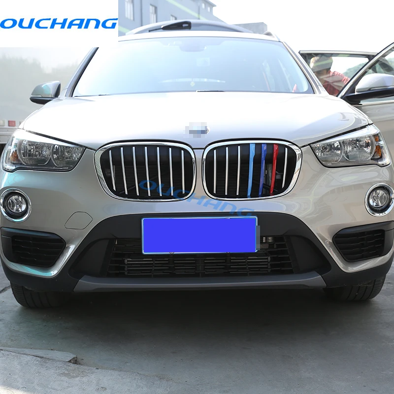 2pcs ABS Chrome Front Fog Light Lamp Cover Trim Car Accessories For BMW X1 F48 2016 2017 Accessories
