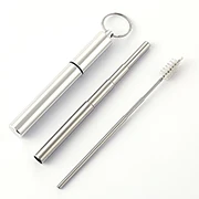 2019 Best seller Stainless Steel Drinking Straws Food Grade Portable Collapsible Reusable Straw