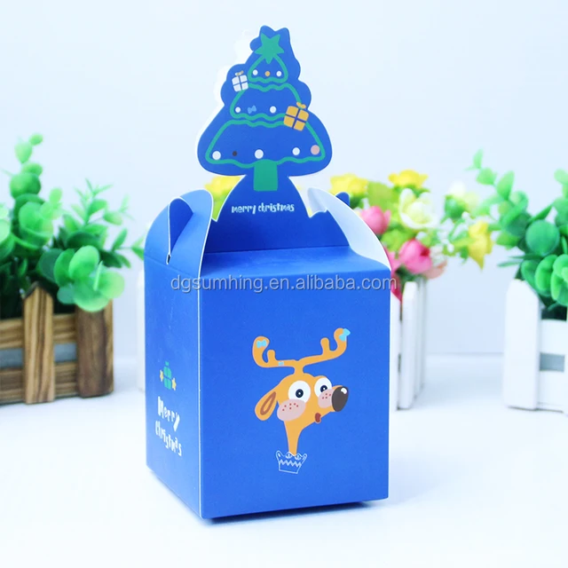 with 3d top foldable for christmas packaging gift paper box