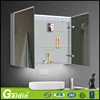 Modern Lighted Aluminum Bathroom Cabinet with both side mirror LED light