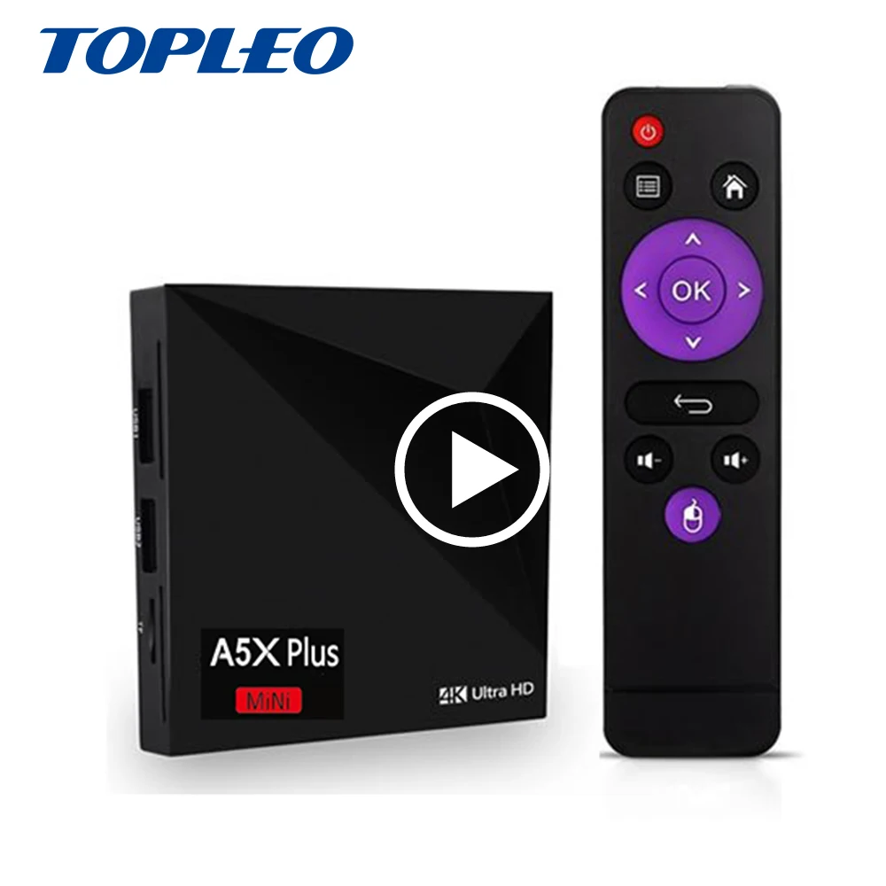 A5X Plus Mini RK3328 1G 8G android 8.1 tv box ott black with high quality Android 9.0 TV Box
A5X Plus Mini RK3328 1G 8G android 8.1 tv box ott black with high quality Android 9.0 TV Box