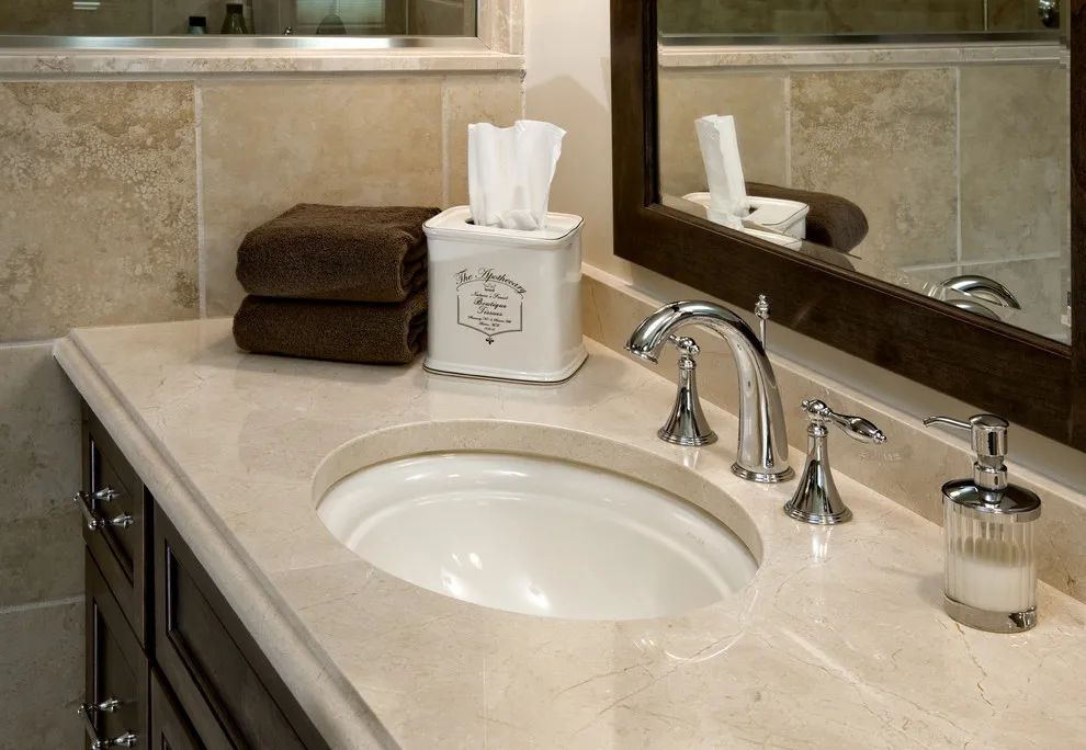 Prefab Bathroom Beige Marble Vanity Tops  Buy Bathroom 