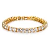 In stock Cute AAA Cubic Zirconia Tennis Bracelet Elegant Gift for Wedding/ Engagement/ Birthday Girls gold bracelet (STB-009)