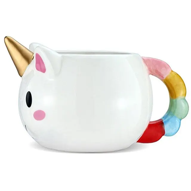 perfect gift cute unicorn mug funny cartoon ceramic coffee cup