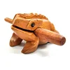 Wooden Carved Handicrafts Sound Toad Croaking Lucky Frog