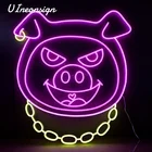 personalized good vibes pink LED neon bar lights up sign 1301*1200mm