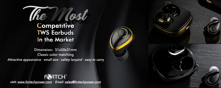TWS Earbuds,Smallest Mini Invisible V5.0 Wireless Dual Earbuds Twins Headphone Earphone with 750mAh Charging Case - ANKUX.COM