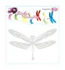 OEM promotion item self adhesive kids 3d dragonfly wall sticker