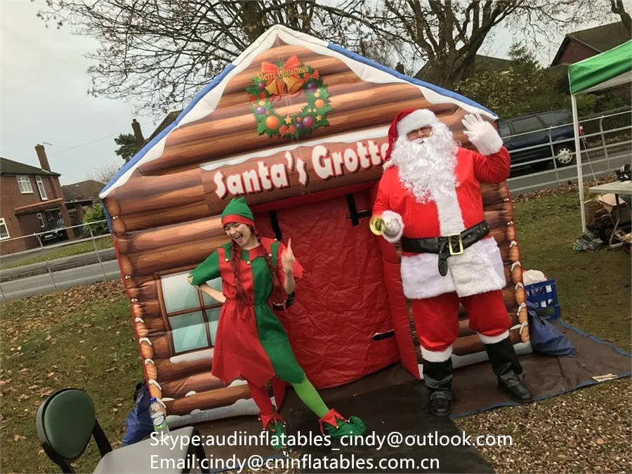 most durable inflatable santa grotto workshop,inflatable santa