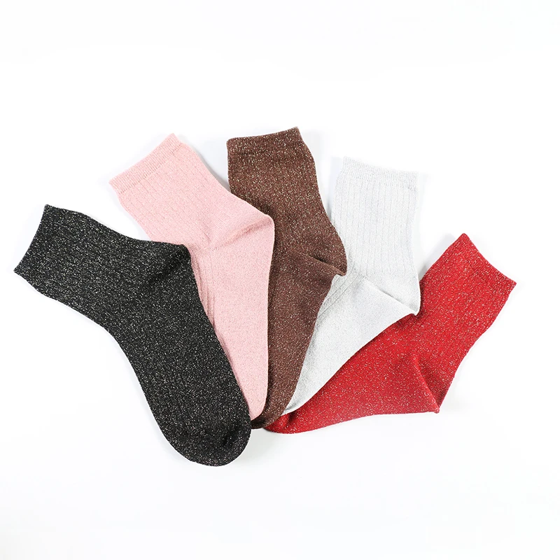 Wholesale Spring Autumn Women Shiny Cotton Glitter Fashion Ladies Crew Lurex socks, As pic
Wholesale Spring Autumn Women Shiny Cotton Glitter Fashion Ladies Crew Lurex socks, As pic