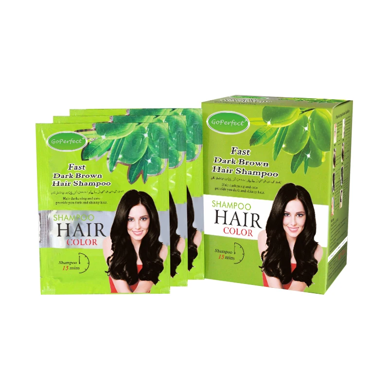 Factory Supply GoPerfect High Quality Natural Magic Ginseng Extracts Full Coverage Golden Brown Pakistan Hair Color Shampoo
Factory Supply GoPerfect High Quality Natural Magic Ginseng Extracts Full Coverage Golden Brown Pakistan Hair Color Shampoo