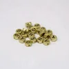 High quality gold plated 4*7mm circular Alphabet Letter beads