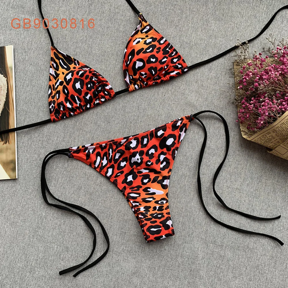 2021 Leopard Print Bikini Bandage Women Swimsuit Two Piece Beach Swimwear Sexy Female Thong Extreme Micro Bikini, As picture
2021 Leopard Print Bikini Bandage Women Swimsuit Two Piece Beach Swimwear Sexy Female Thong Extreme Micro Bikini, As picture