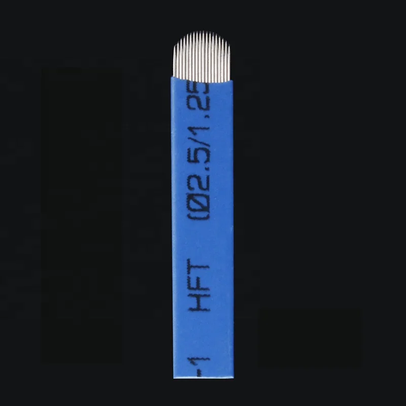 Medical Grade Stainless Steel 0.18mm Sterilized Disposable Microblading Needle for Eyebrow Tattoo