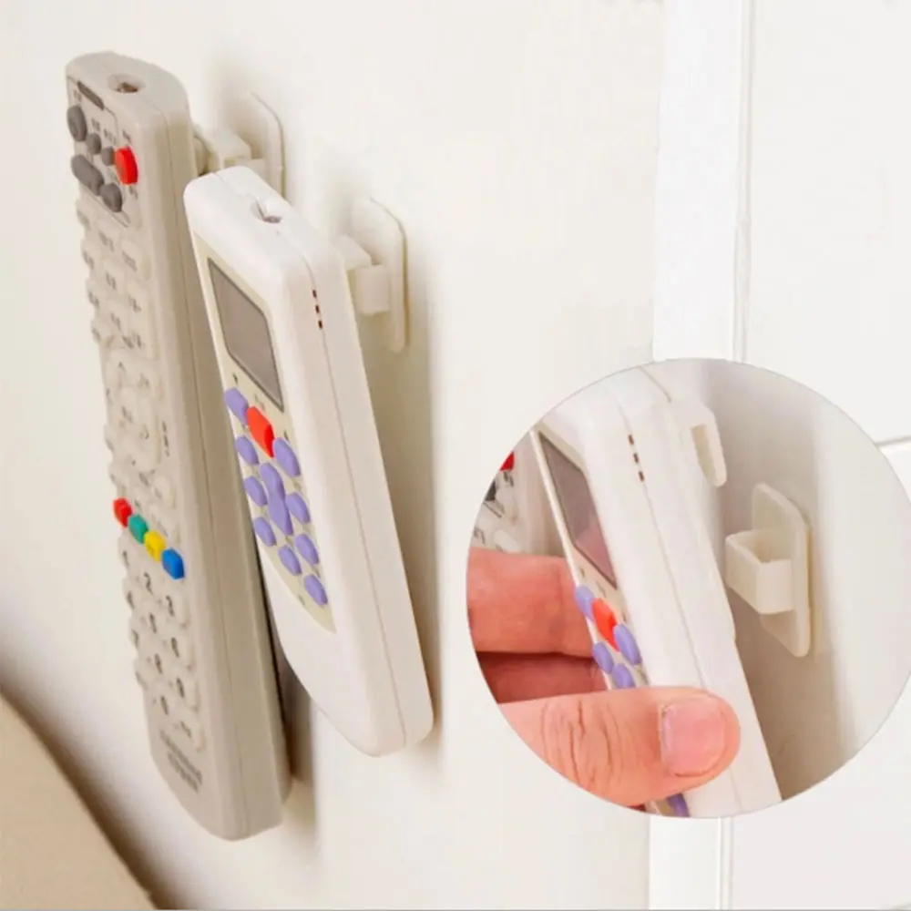 Plastic Hooks 2 pairs(4pcs) Sticky Hook Set TV Air Conditioner Remote Control Key Practical Wall Storage Holder Strong Hanger, As the picture
Plastic Hooks 2 pairs(4pcs) Sticky Hook Set TV Air Conditioner Remote Control Key Practical Wall Storage Holder Strong Hanger, As the picture