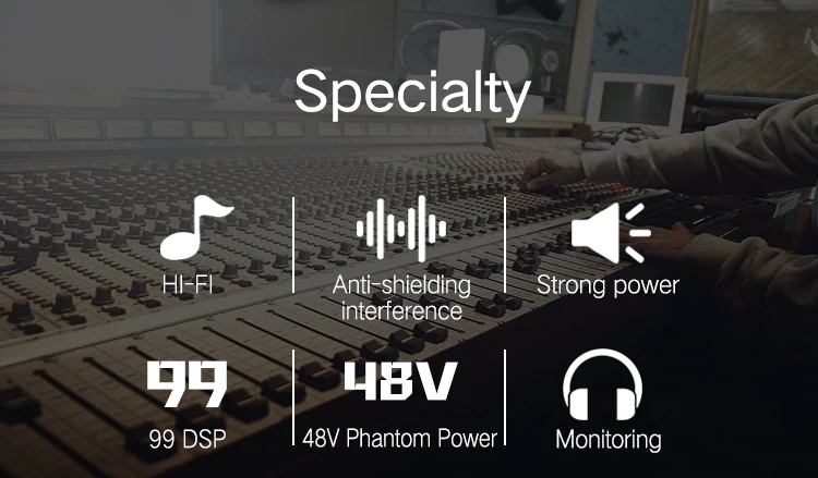 LAIKESI AUDIO DJ Controller Mixer с цифровым студийным микшером 99 DSP Sound