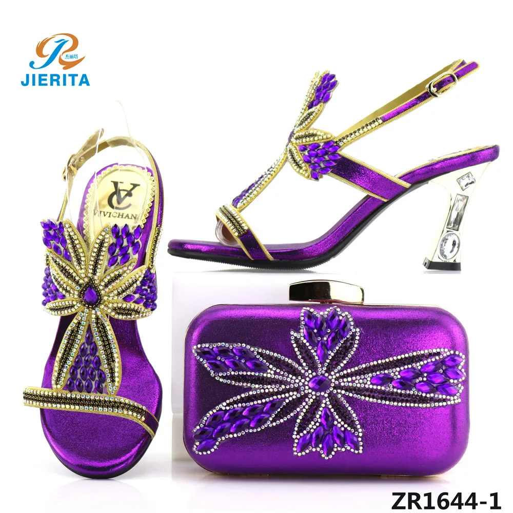 ZR1644-1 purple Waterproof fashion design high heels Shoulder bag italian shoe bag set for lady party
ZR1644-1 purple Waterproof fashion design high heels Shoulder bag italian shoe bag set for lady party