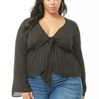 2019 New Fashion Clothes Chiffon Women Top Plus Size Blouse Lady