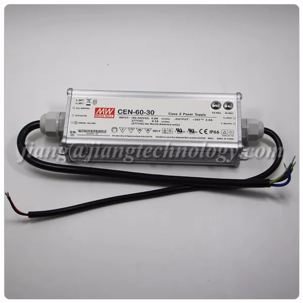 60 Watt 12 Volt 5 Amp LED Driver CEN-60-12 Meanwell Waterproof LED Power Supply 12V 60W