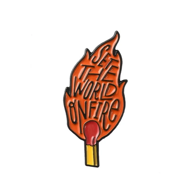Set the world on fire Enamel Pins Flame Lapel Pin Collar Shirt Denim Punk Cool Fashion Jewelry Gift, White
Set the world on fire Enamel Pins Flame Lapel Pin Collar Shirt Denim Punk Cool Fashion Jewelry Gift, White