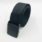 Custom Logo Mens out sport webbing jeans fabric adjustable canvas belt