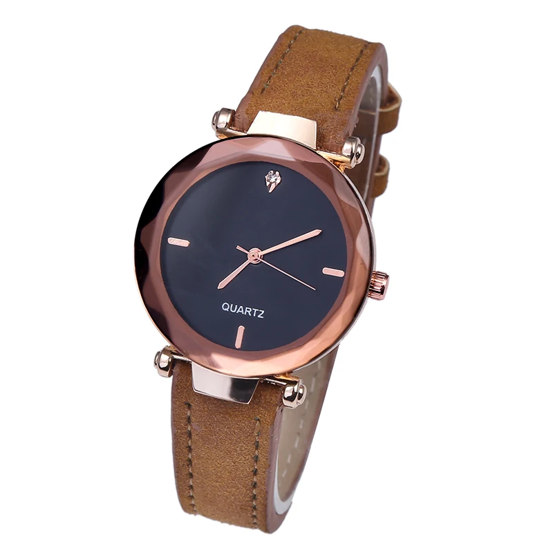 

Free Shipping New Fashion Women PU leather Watches Analog Quartz Movement Wrist Watch LLW090