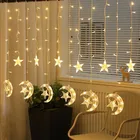 Factory Outlets moon and star shape Led Decoration Light Ramadan