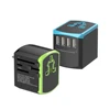 International Travel Adaptor EU AUS UK US Plug Socket Universal Fast Charger Global Travel Adapter With 4 Port USB