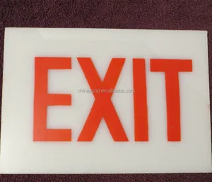 hot sale new style modern acrylic exit sign board for wholesaler