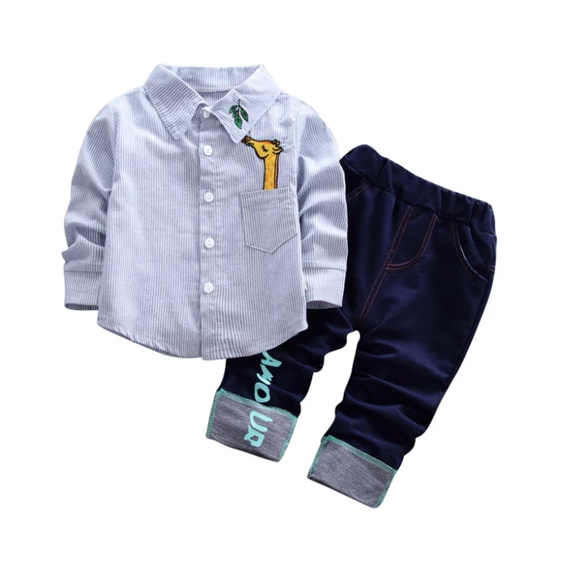 Autumn Baby Boy Gentlemen Long Sleeve Striped Soft Cotton Shirt Tops+Long Pants Trousers Toddler Outfits Baby Boy Clothing
Autumn Baby Boy Gentlemen Long Sleeve Striped Soft Cotton Shirt Tops+Long Pants Trousers Toddler Outfits Baby Boy Clothing