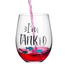2019 custom gold stemless wine glasses tumbler for Christmas party bar