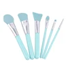 New Design Alibaba Washable Customized Color silica gel Makeup brushes set