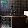 black and white mosaic tile for swimming pool shinning material sparkle black and silvery mosaic for bathroom wall and floor