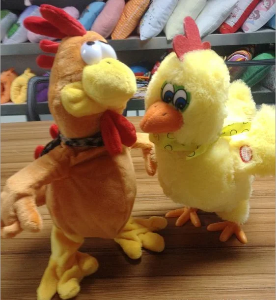 custom creative custom Easter gife Electronic plush chicken lay eggs toy walking singing chicken toy