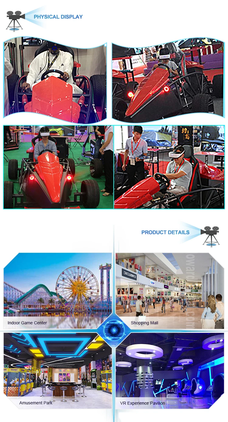 Amazing arcade vr racing machine virtual reality racing car games