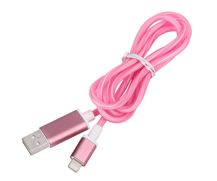 Data sync mobile phone charger fast charging usb cable led light usb cable - ANKUX.COM