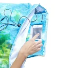 China supplier 100% cotton Oversized Beach Towel with Pillow, Water-resistant Pocket and Touch Screen Phone Pocket,