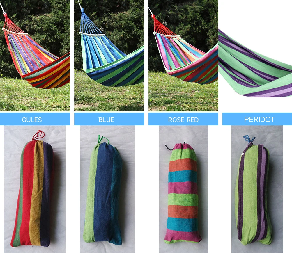 Outdoor Portable Canvas Camping Hammock