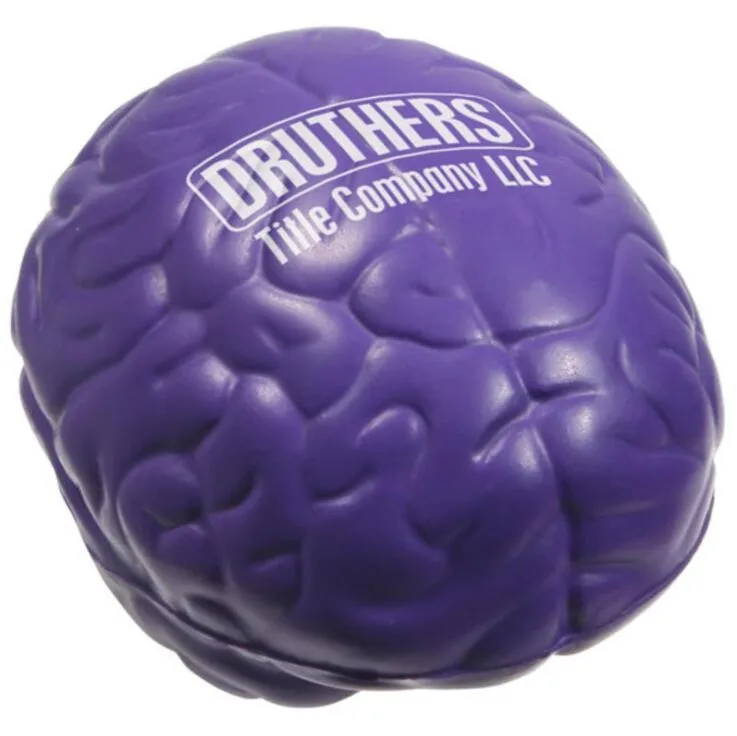 pu brain shape foam stress reliever ball with custom logo