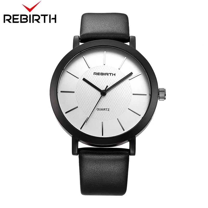 New Design Rebirth Brand Minimalist Simple Analog Display Mens Leisure Dress Leather Strap Waterproof Men Luxury Quartz Watch
New Design Rebirth Brand Minimalist Simple Analog Display Mens Leisure Dress Leather Strap Waterproof Men Luxury Quartz Watch
