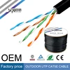 SIPU cheap price per meter 0.4 diameter CCA+CCS outdoor cat5e cable utp network cable