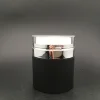 matt black double wall airless jar airless cream jar for skin care