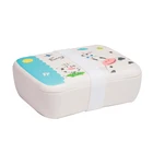 2019 New Design Bio-degradable bamboo lunch box