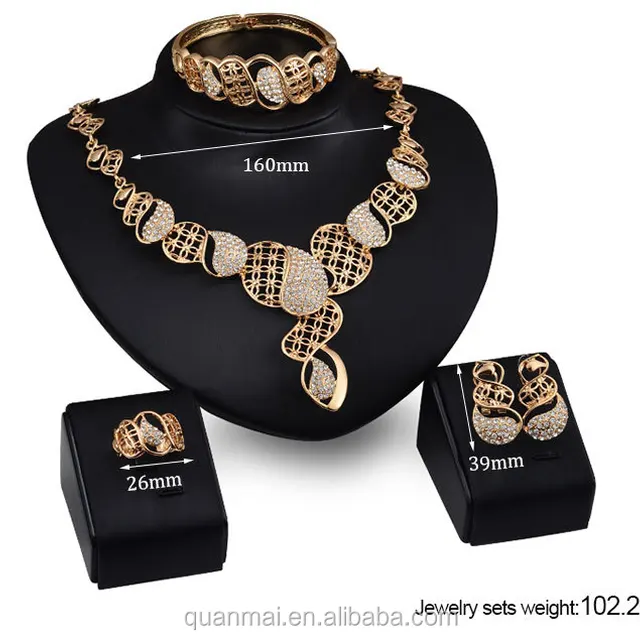 buy cheap china bridal 18k gold jewelry set