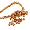 Fashion jewelry beads for craft wholesale design flat glass beads 2mm dark amber