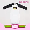 Infant Baby Girls Raglan Long Sleeve Soft Cotton Nightgowns Bat man Newborn 0-24 Months Beautiful Bright Baby Sleep Gown