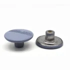 20MM green color metal shank button with engraved logo with full test pass