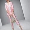 Pink ladies suits Fashion ladies suits OL office beauty professional trendy suits